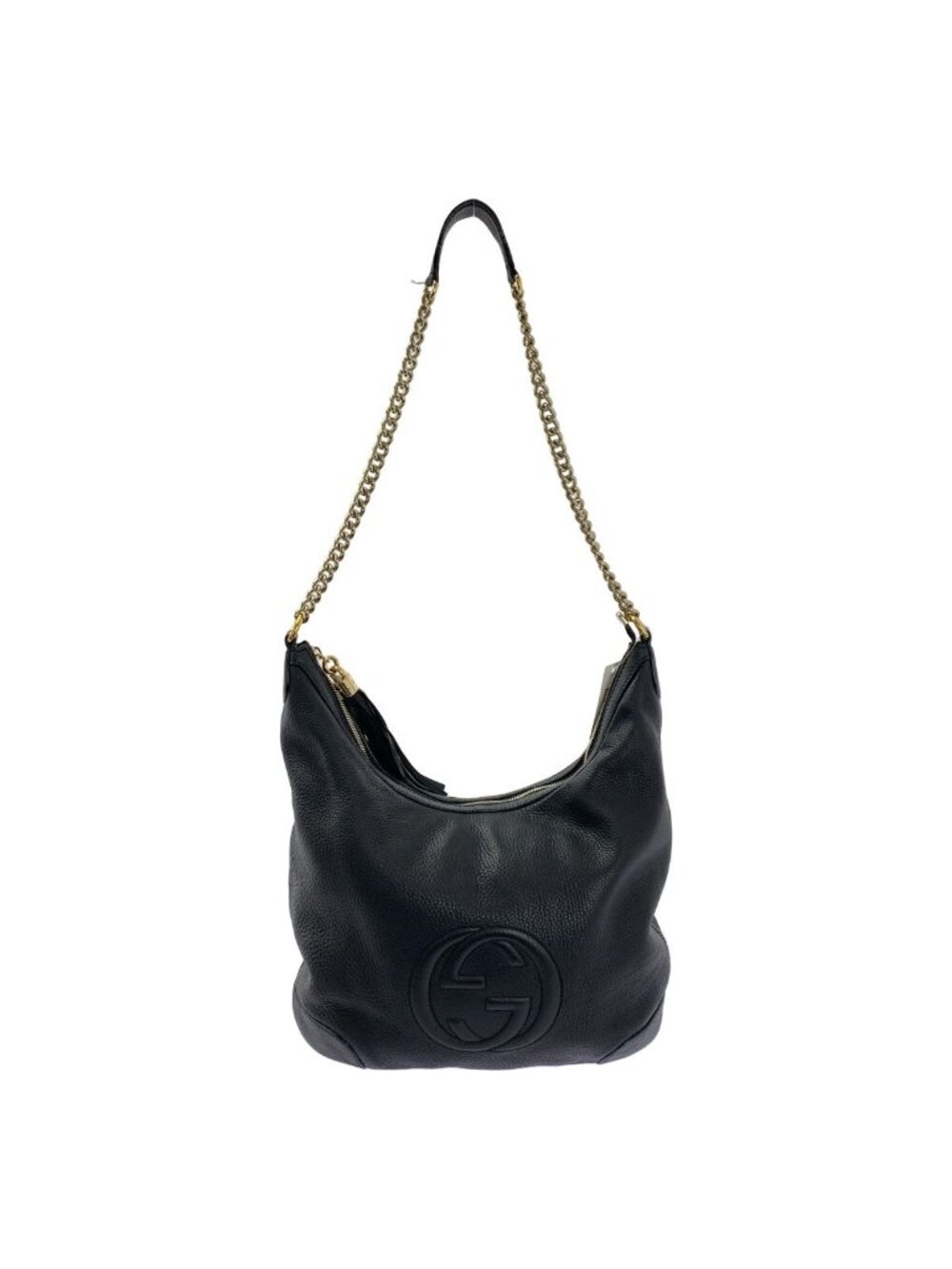 Gucci Soho Interlocking Chain Shoulder Bag Black